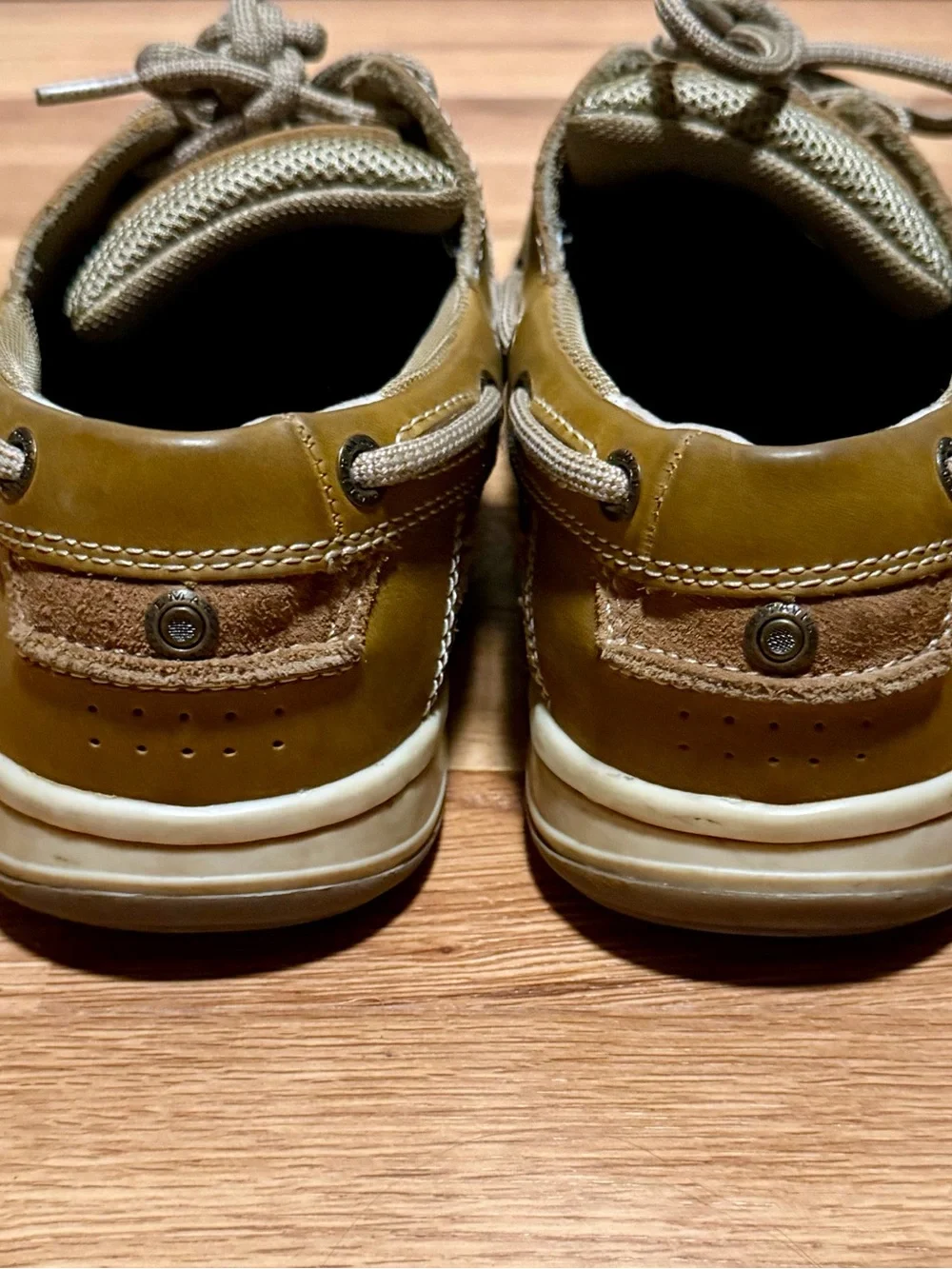 Men's Olive Brown Casual Boat Shoes